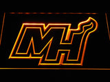 Miami Heat 2 LED Neon Sign USB - Yellow - TheLedHeroes
