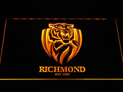 Richmond Football Club LED Neon Sign USB - Yellow - TheLedHeroes