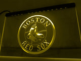 Boston Red Sox LED Neon Sign USB - Yellow - TheLedHeroes