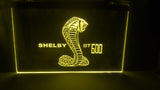 FREE Shelby Cobra GT500 LED Sign - Yellow - TheLedHeroes