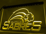 Buffalo Sabres LED Neon Sign USB - Yellow - TheLedHeroes