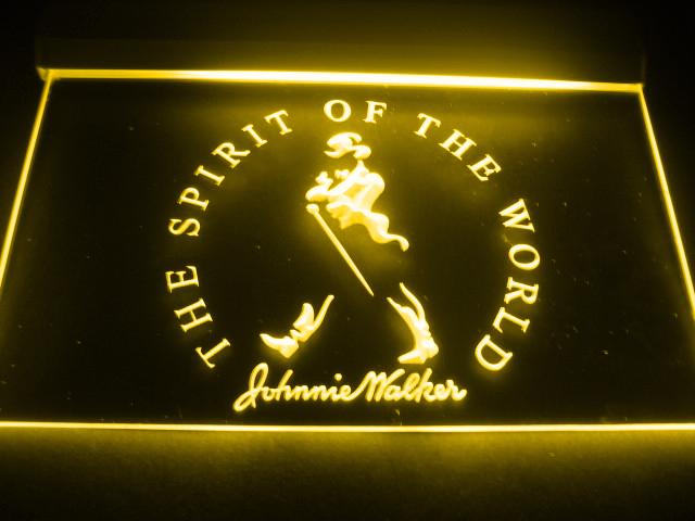 Johnnie Walker LED Neon Sign USB - Yellow - TheLedHeroes