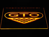 Pontiac GTO LED Neon Sign USB - Yellow - TheLedHeroes