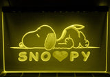 Snoopy Peanuts LED Neon Sign Electrical - Yellow - TheLedHeroes