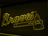 Atlanta Braves LED Neon Sign Electrical - Yellow - TheLedHeroes