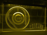 Chicago Cubs (2) LED Neon Sign USB - Yellow - TheLedHeroes