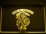 Sons of Anarchy LED Neon Sign USB - Yellow - TheLedHeroes
