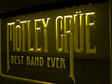 Motley Crue Best Band Ever LED Neon Sign USB - Yellow - TheLedHeroes