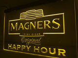 Magners Happy Hour LED Neon Sign USB - Yellow - TheLedHeroes