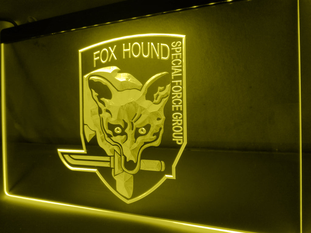 FREE Metal Gear Solid Wolf LED Sign - Yellow - TheLedHeroes