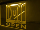 Duff Open LED Neon Sign USB - Yellow - TheLedHeroes