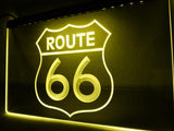 Route 66 Mother Road LED Neon Sign USB - Yellow - TheLedHeroes