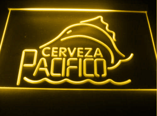 FREE Cerveza Pacifico LED Sign - Yellow - TheLedHeroes