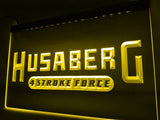 Husaberg Motorcycle Bike LED Neon Sign USB - Yellow - TheLedHeroes