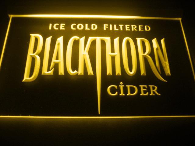 Blackthorn Cider LED Neon Sign USB - Yellow - TheLedHeroes
