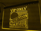 Blue Moon VIP Only (2) LED Neon Sign USB - Yellow - TheLedHeroes