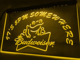 Budweiser Frog It's 5pm Somewhere LED Neon Sign Electrical - Yellow - TheLedHeroes