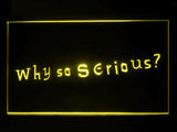 FREE The Joker Why so serious LED Sign - Yellow - TheLedHeroes