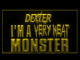 Dexter Morgan Neat Monster LED Neon Sign Electrical - Yellow - TheLedHeroes