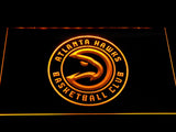 Atlanta Hawks 2 LED Neon Sign USB - Yellow - TheLedHeroes