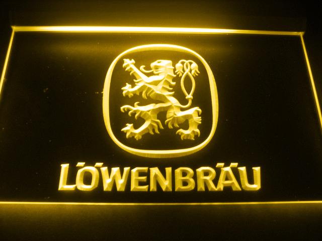 Lowenbrau LED Neon Sign Electrical - Yellow - TheLedHeroes