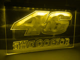 FREE Valentino Rossi The Doctor 46 LED Sign - Yellow - TheLedHeroes