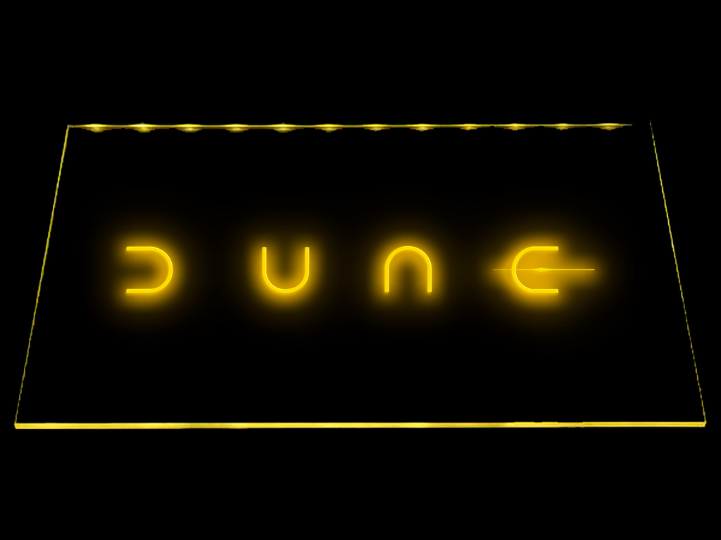 Dune LED Neon Sign Electrical - Yellow - TheLedHeroes