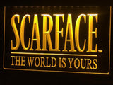 Scarface The World is Yours LED Neon Sign Electrical - Yellow - TheLedHeroes