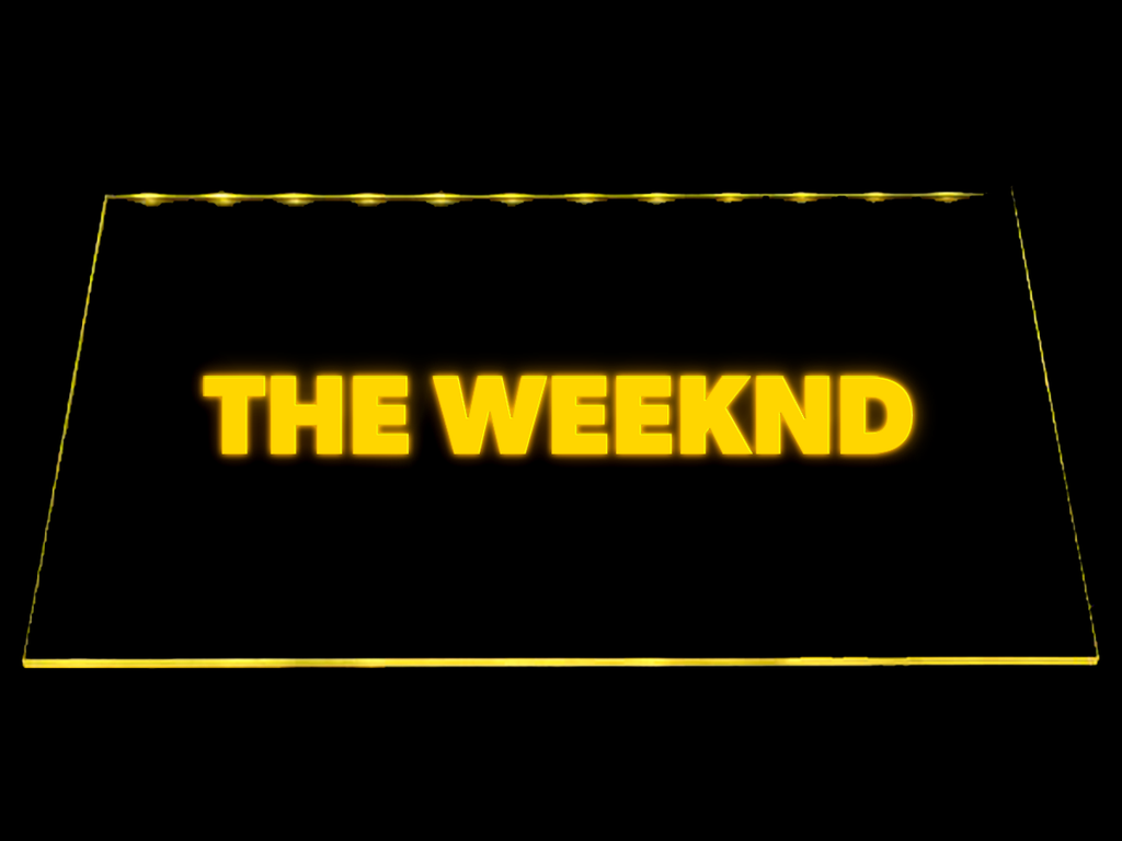 The Weeknd LED Neon Sign USB - Yellow - TheLedHeroes