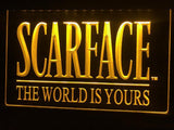 Scarface The World is Yours LED Neon Sign USB - Yellow - TheLedHeroes