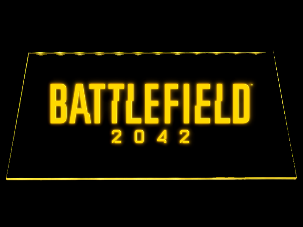 Battlefield 2042 LED Neon Sign Electrical - Yellow - TheLedHeroes