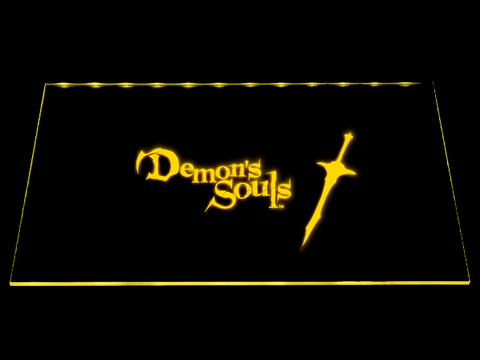 Demon's Souls Sword LED Neon Sign Electrical - Blue - TheLedHeroes