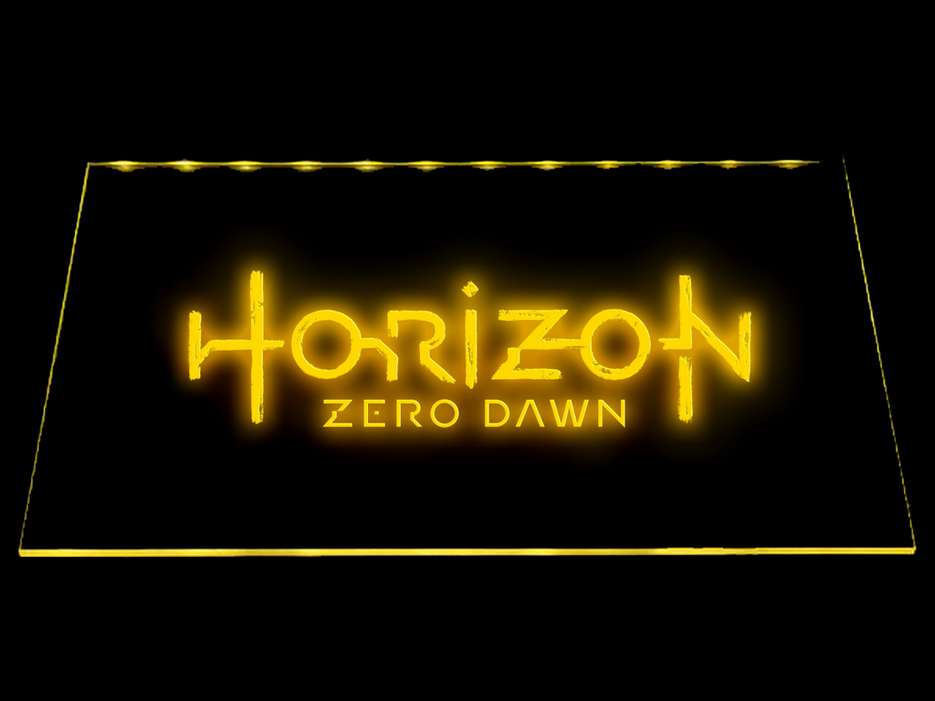 Horizon Zero Dawn LED Neon Sign Electrical - Yellow - TheLedHeroes