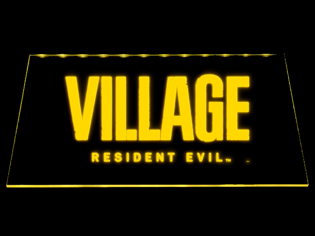 Resident Evil Village LED Neon Sign USB - Yellow - TheLedHeroes