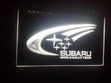 Subaru (2) LED Neon Sign USB - White - TheLedHeroes